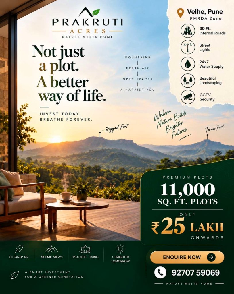 Prakruti Acres Promotional Banner